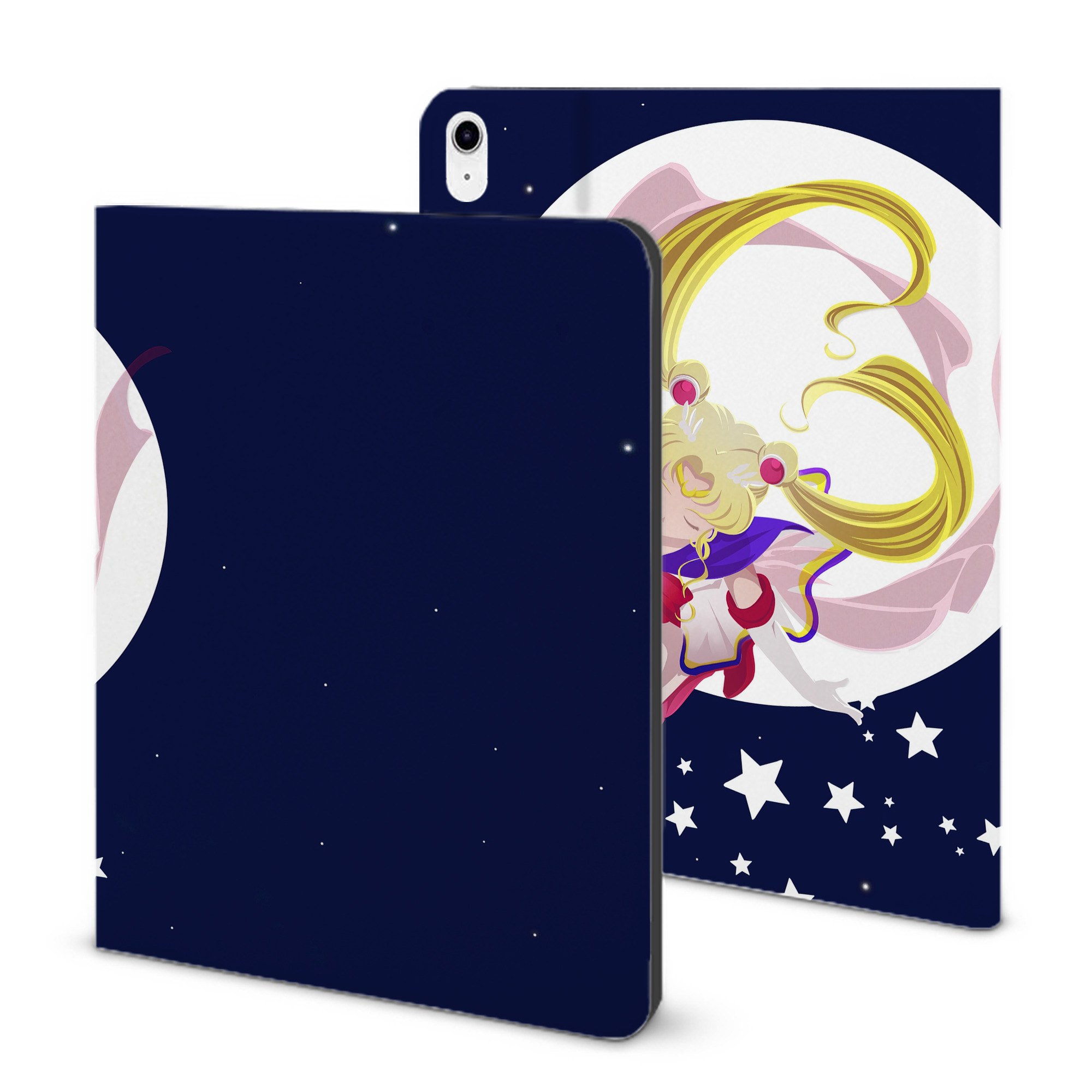 （画像用） 美少女戦士セーラームーン Sailor Moon IPad ケース ブック型 PUレザー TPU 耐衝撃 軽量 薄型 ペン収納なし 全面保護 IPad 各モデル対応